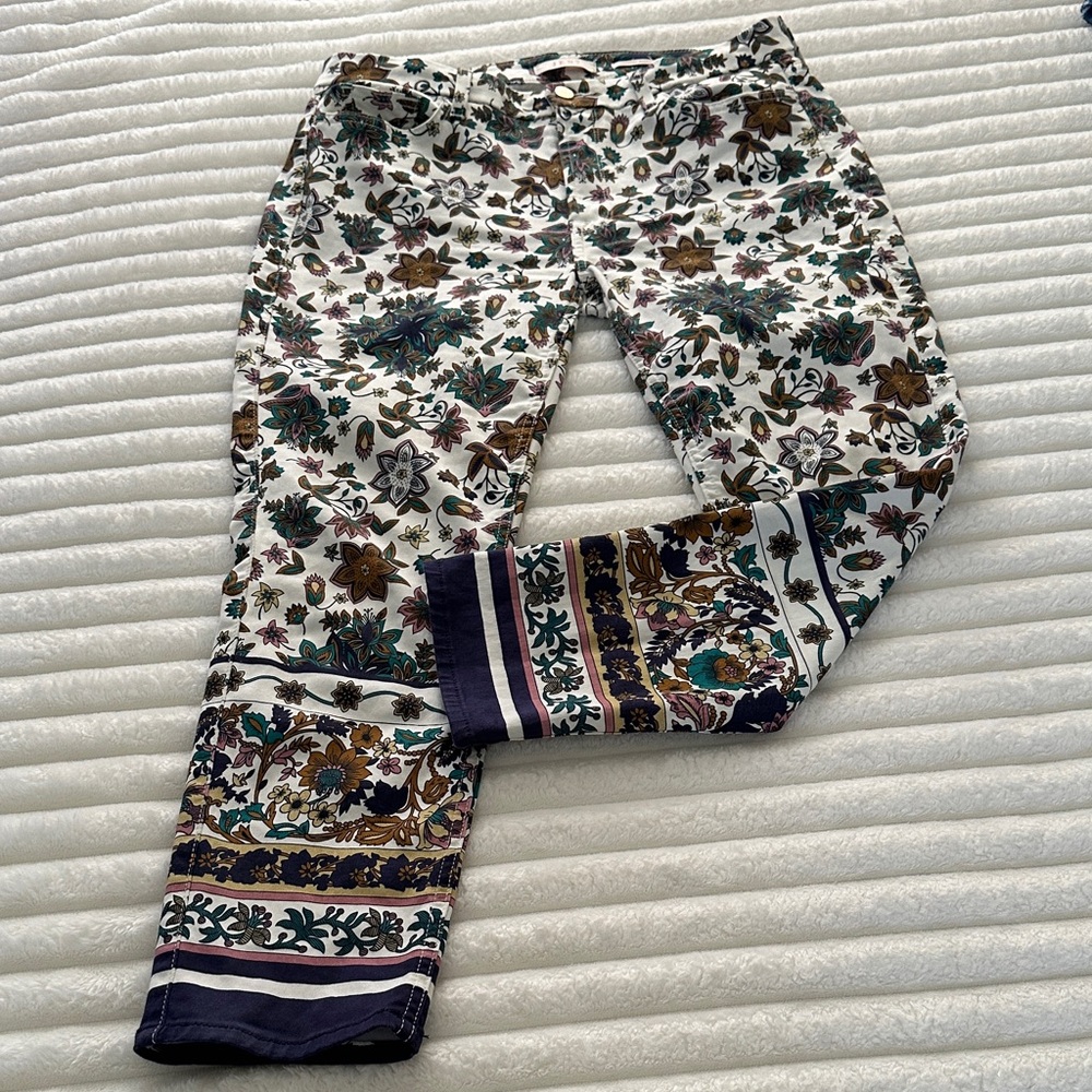 Floral Patterned Women's Jeans